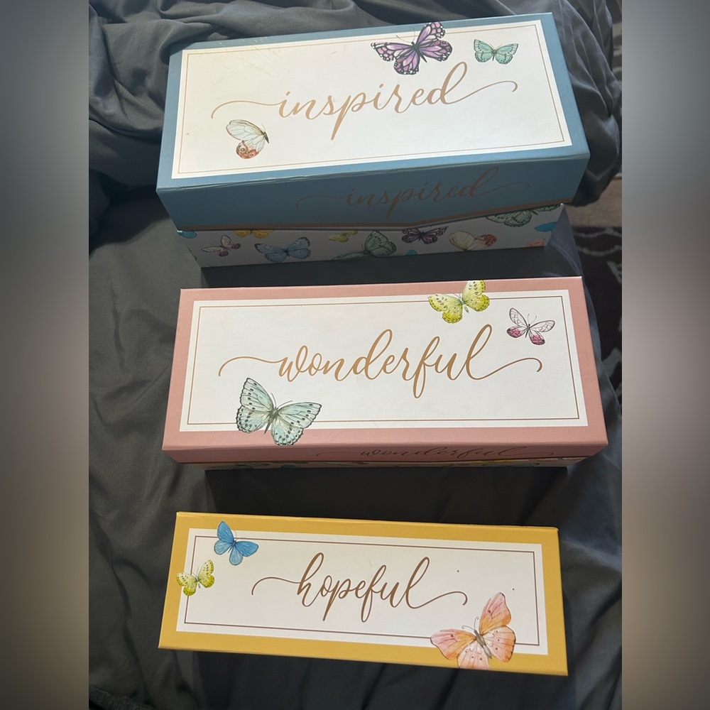 3 Spring decorative storage boxes